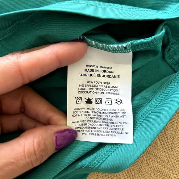 Nike Dri Fit Women´s Court Heritage Tennis Green Racerback Tank Top Size S - Picture 7 of 9